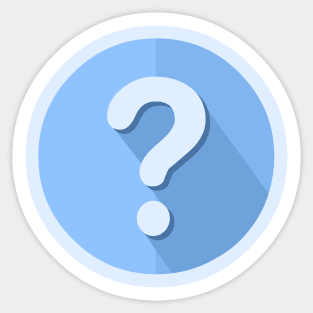 Question Mark Icon Sticker